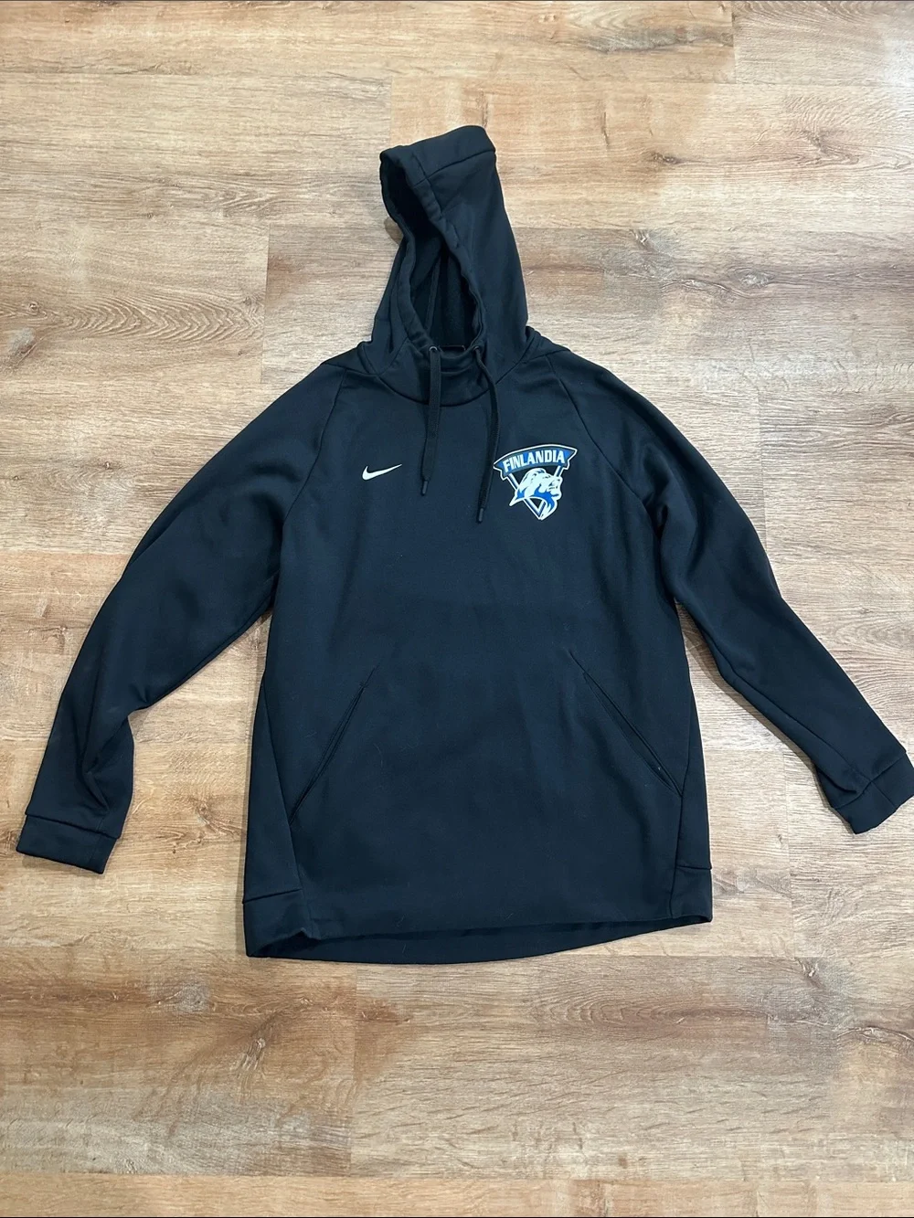 Men’s Nike Drifit Hoodie - Finlandia University Lions